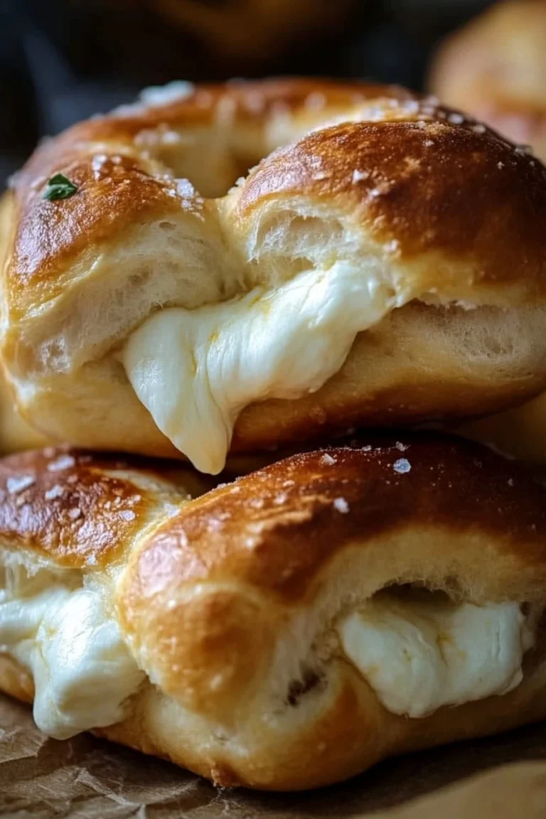 Mozzarella Stuffed Soft Pretzels