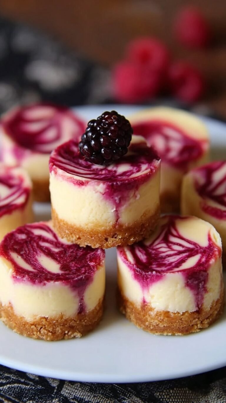 Berry Swirl Cheesecake Bites