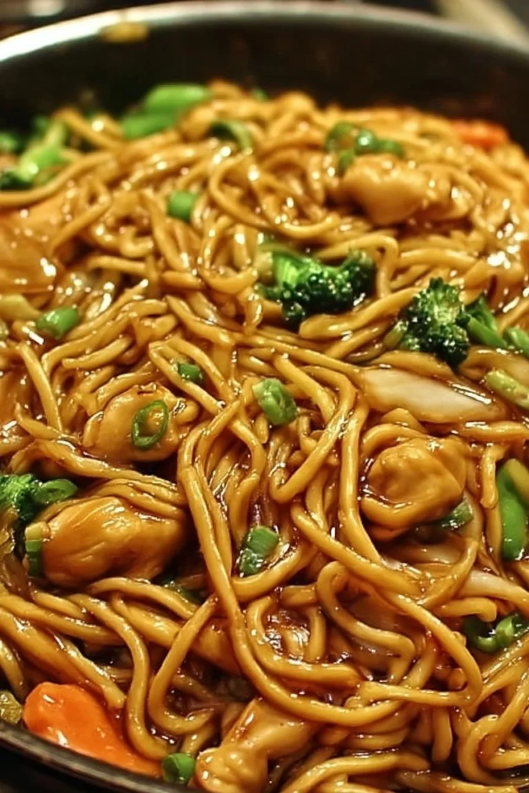 30-Minute Garlic Chicken Lo Mein