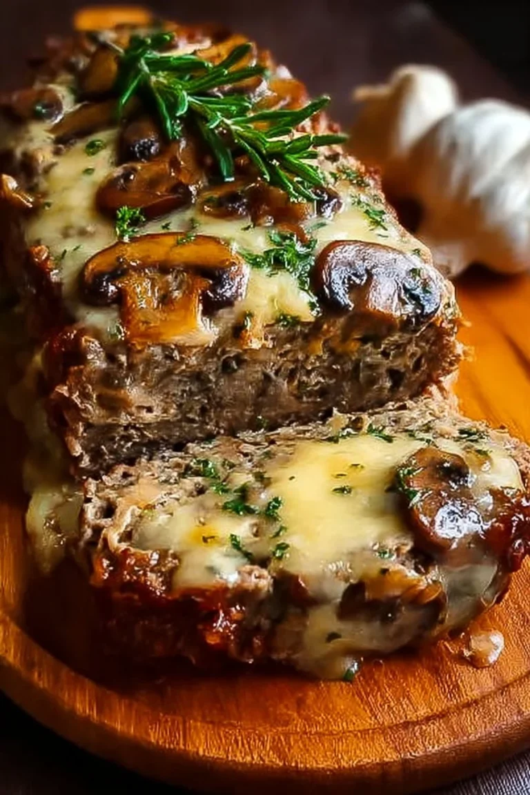 Best Mushroom Swiss Cheese Meatloaf