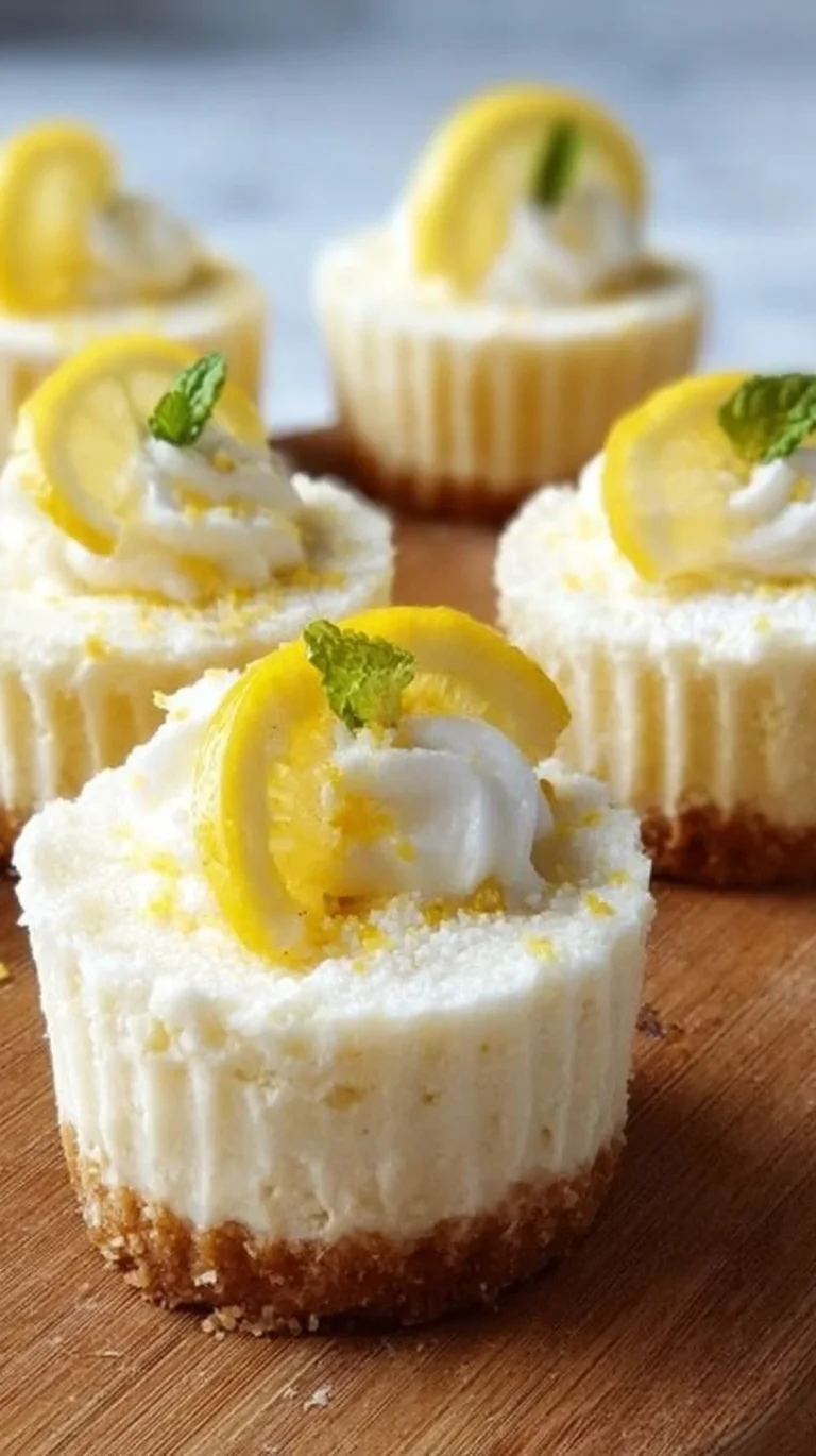 Bright and Creamy No-Bake Lemon Cheesecake Cups