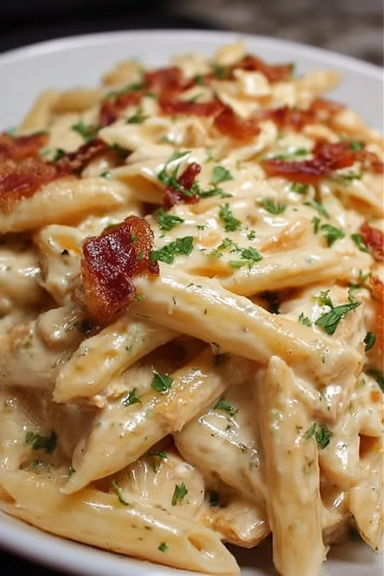 Cheesy Bacon Ranch Crack Chicken Penne: A Comfort Food Delight