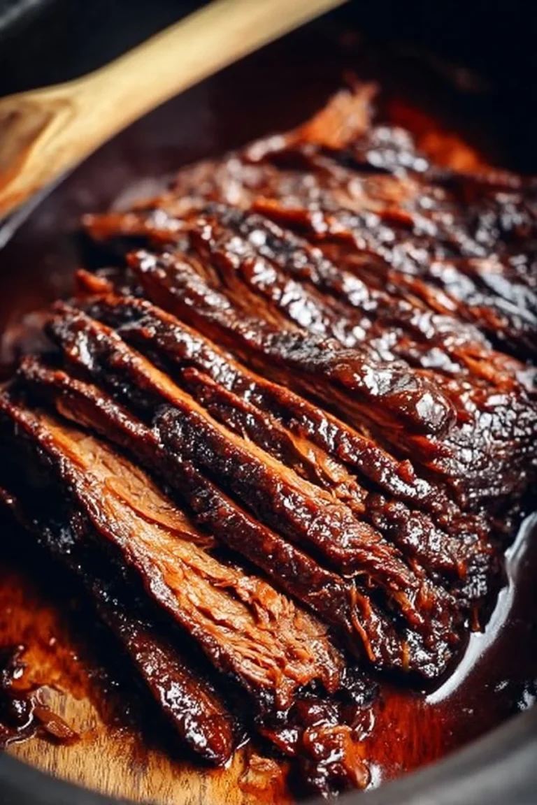 Cozy Slow Cooker BBQ Brisket