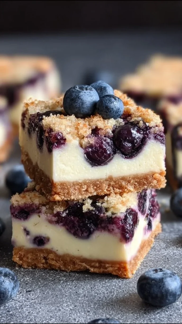 Easy Blueberry Cheesecake Bars
