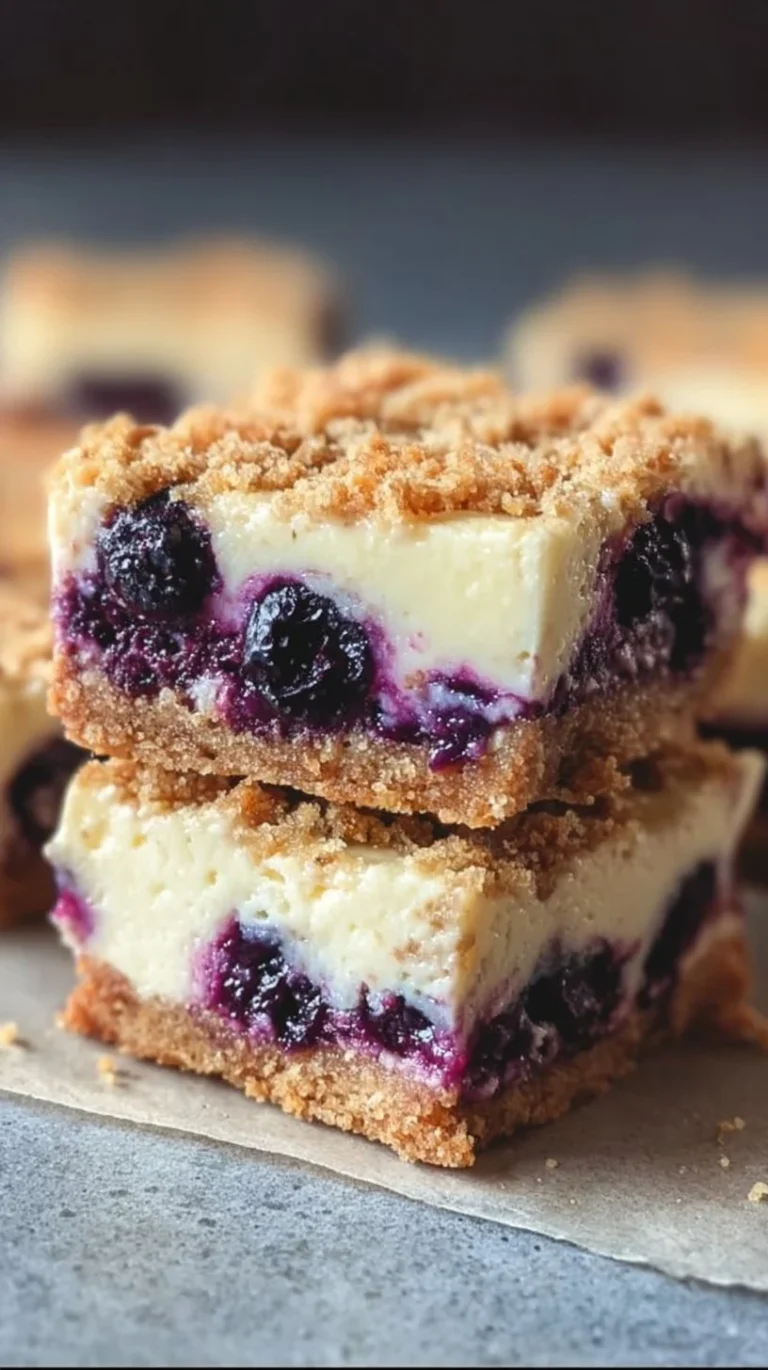 Easy Blueberry Cheesecake Bars
