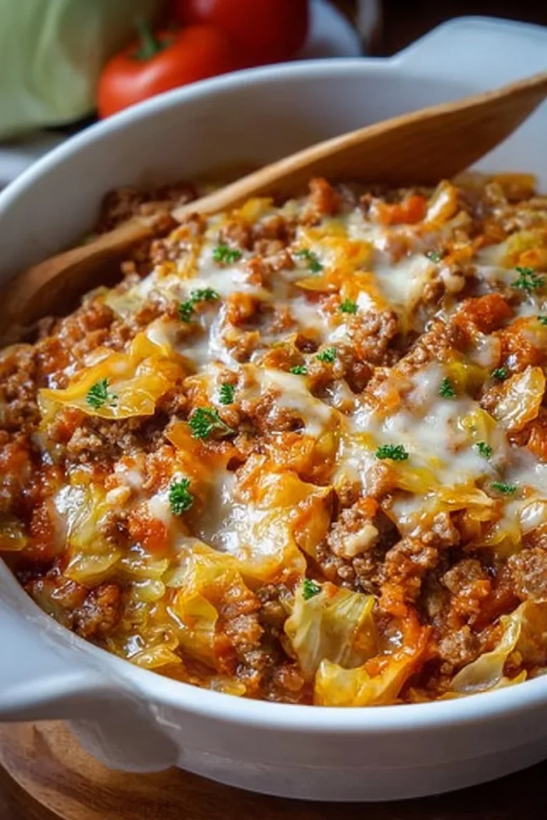 Easy Cabbage Roll Casserole: A Comforting, Family-Friendly Delight