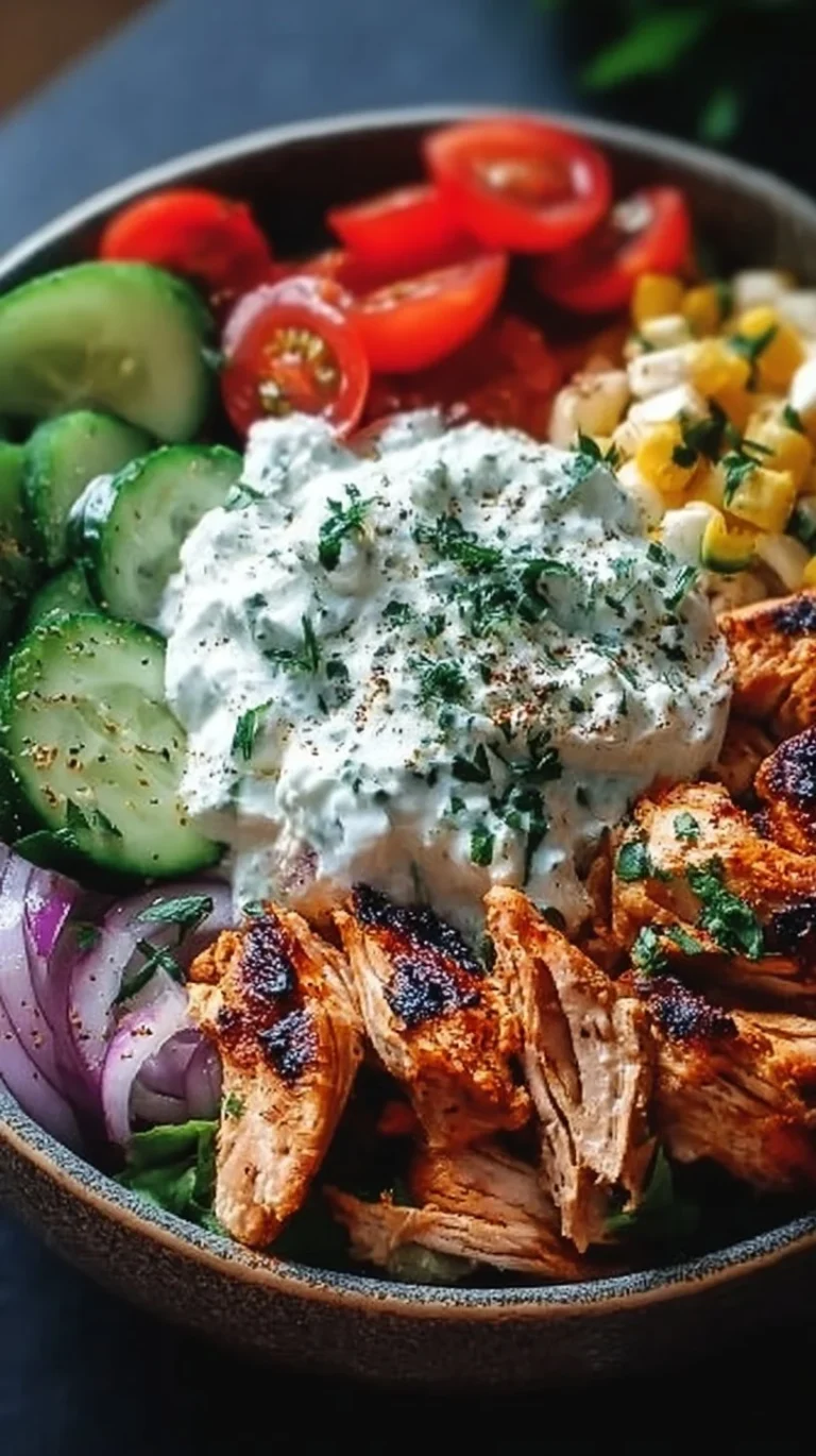 Greek Chicken Tzatziki Bowls