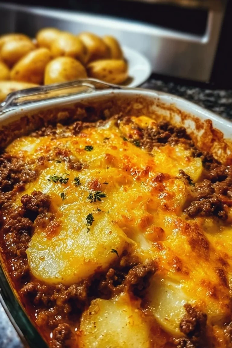Hobo Casserole with Ground Beef & Potatoes