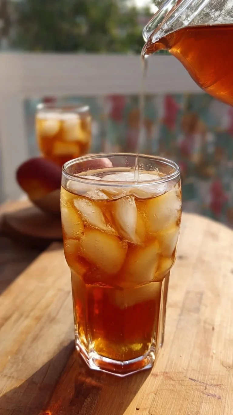 Homemade Peach Tea