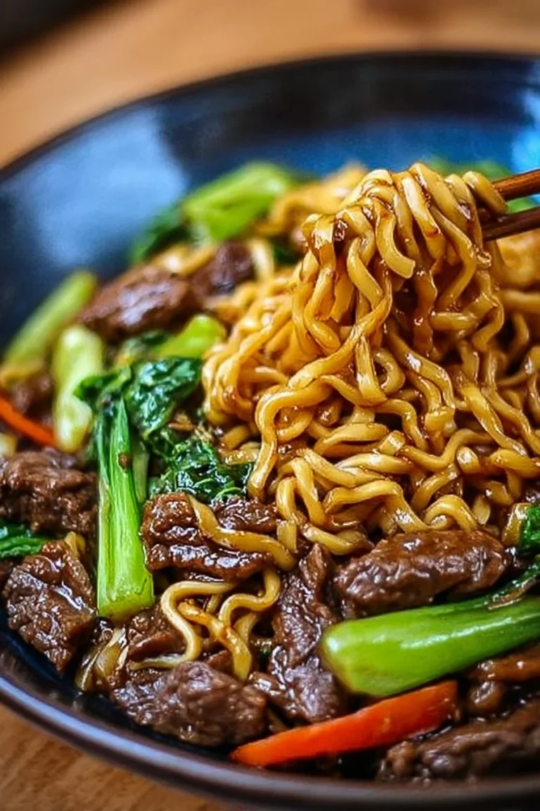 Sticky Hoisin Beef Noodles: A Flavorful Delight