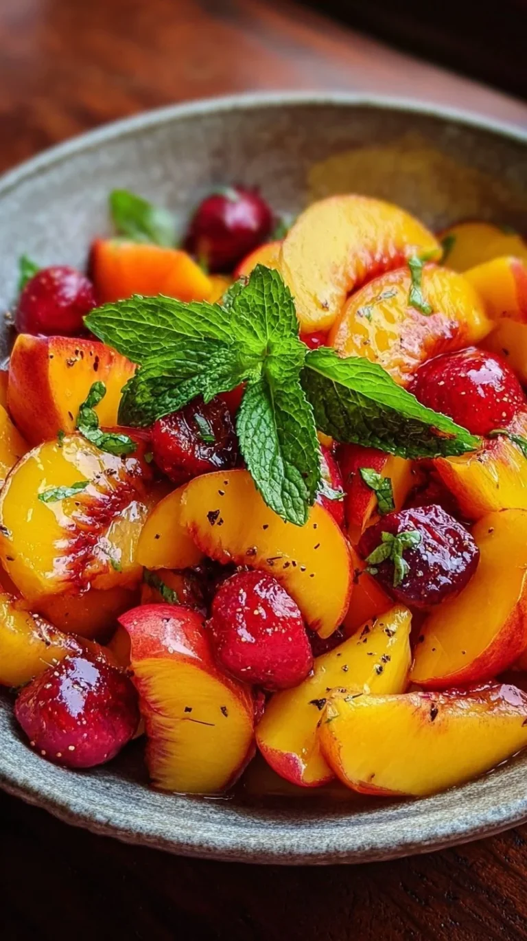 Summer Peach Fruit Salad