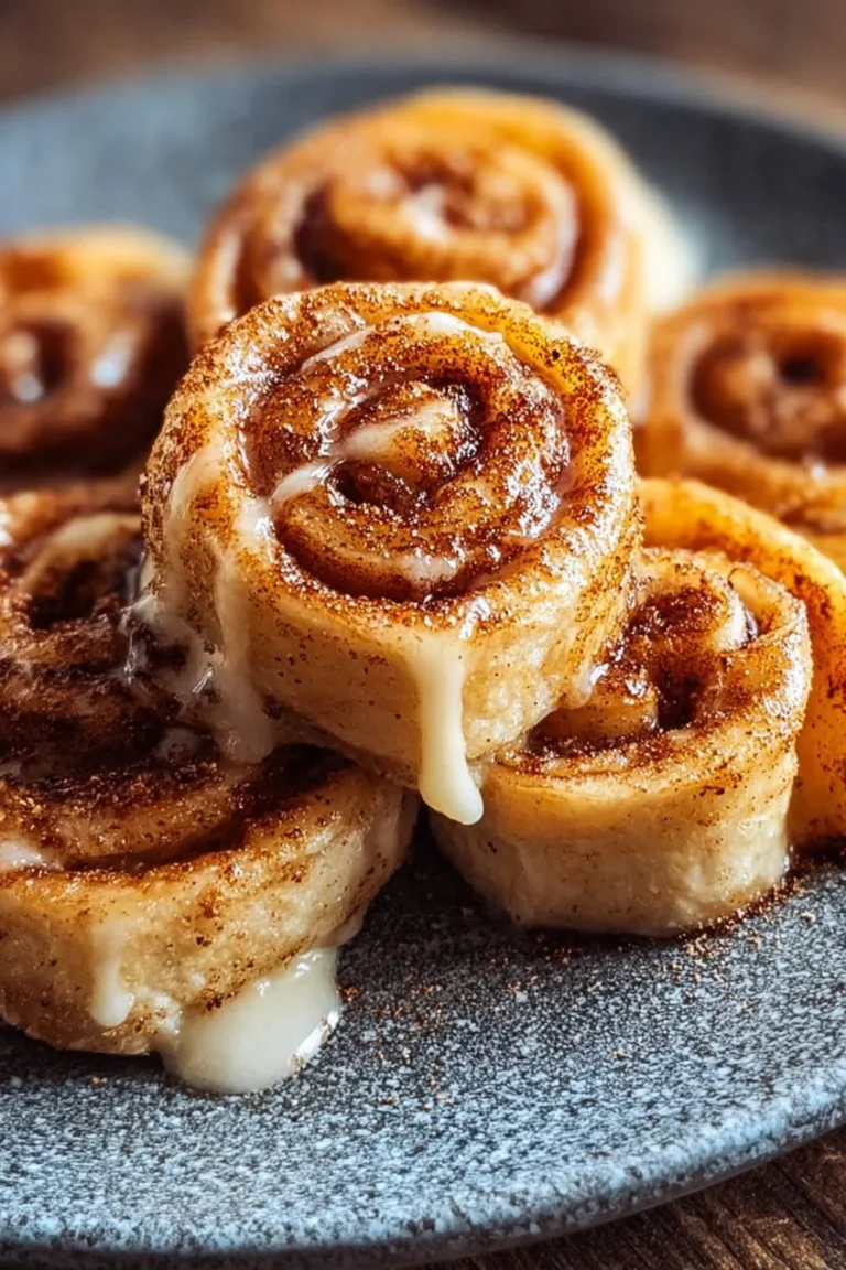 Guilt-free crispy keto cinnamon roll ups with cream cheese filling