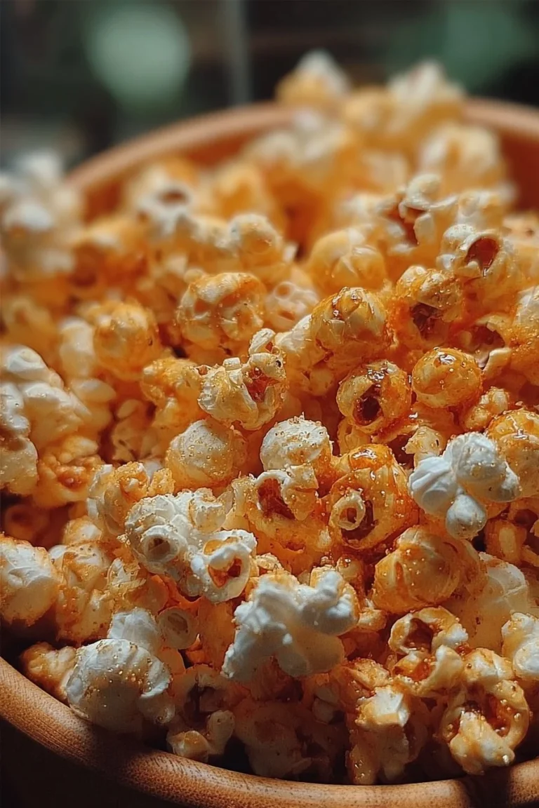 Delicious honey cinnamon butter popcorn in a bowl for a tasty snack