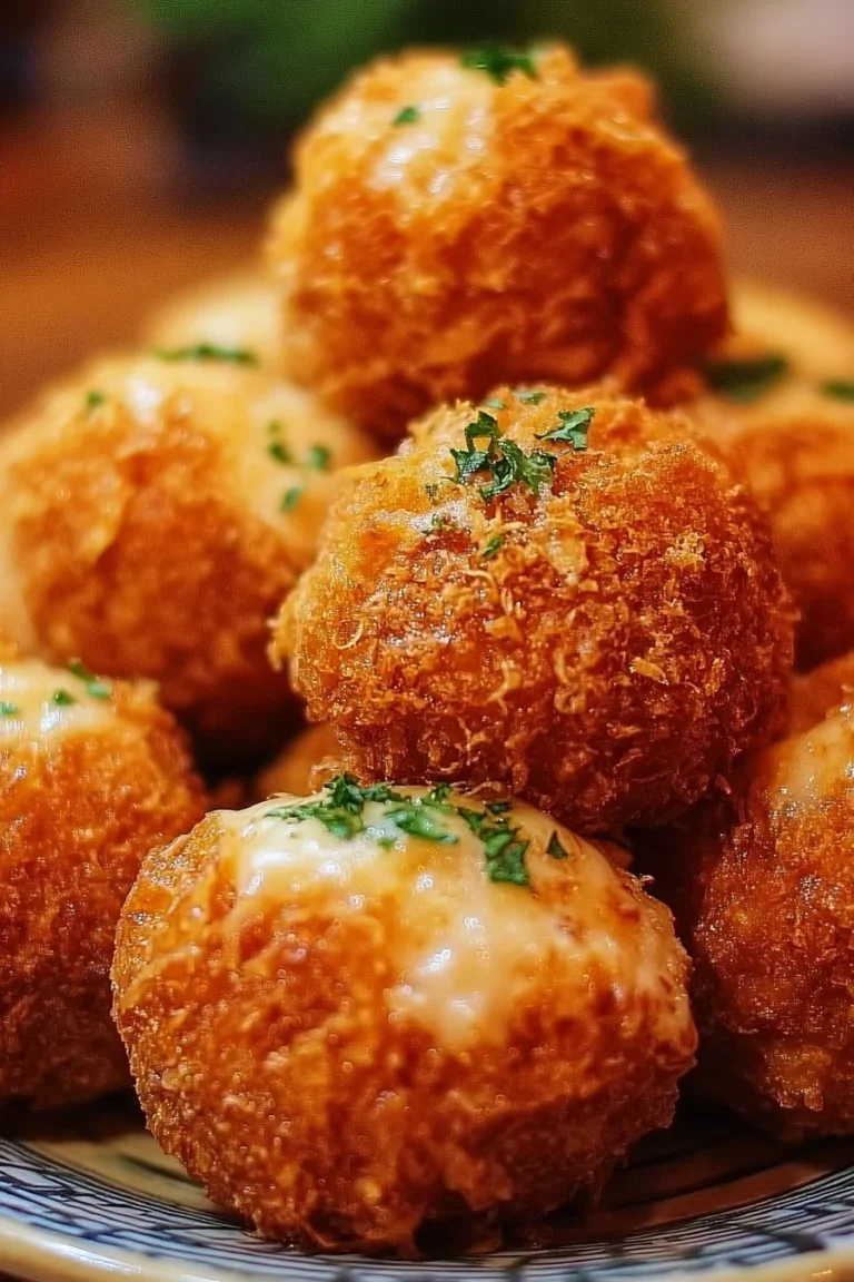 Plate of cheesy delight balls served as the ultimate party snack