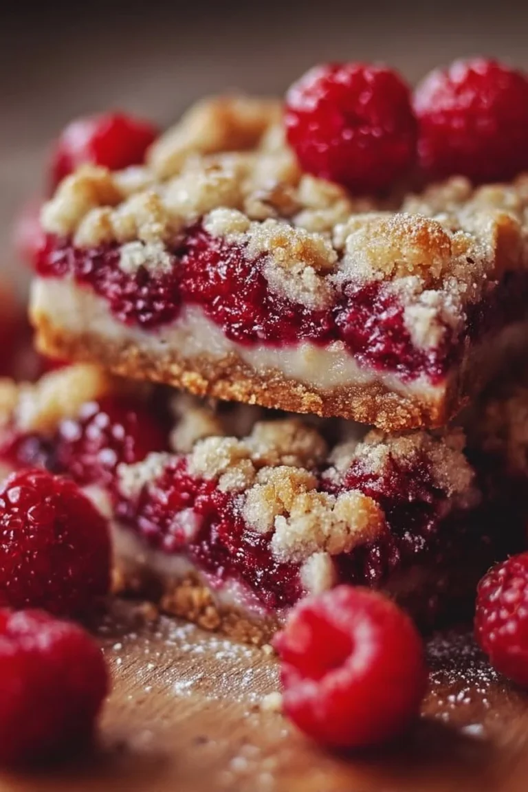 Delicious five ingredient raspberry bars served on a platter
