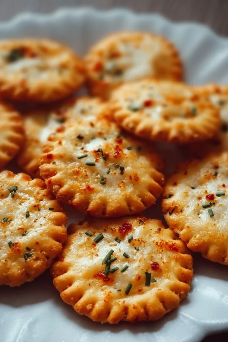 Garlic Ritz Snacks crispy crackers with garlic flavor