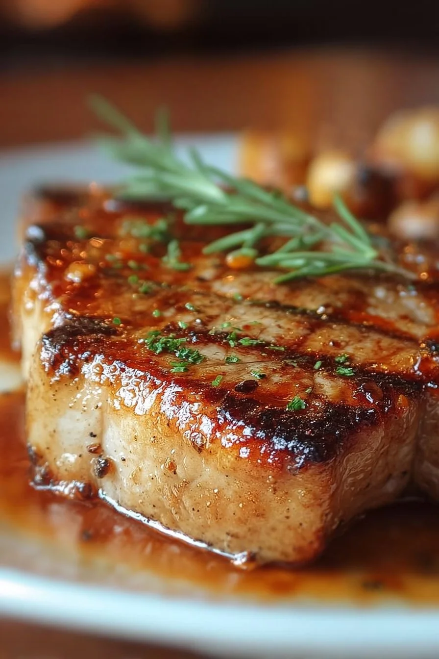 Juicy, melt-in-your-mouth pork chops ready to serve.