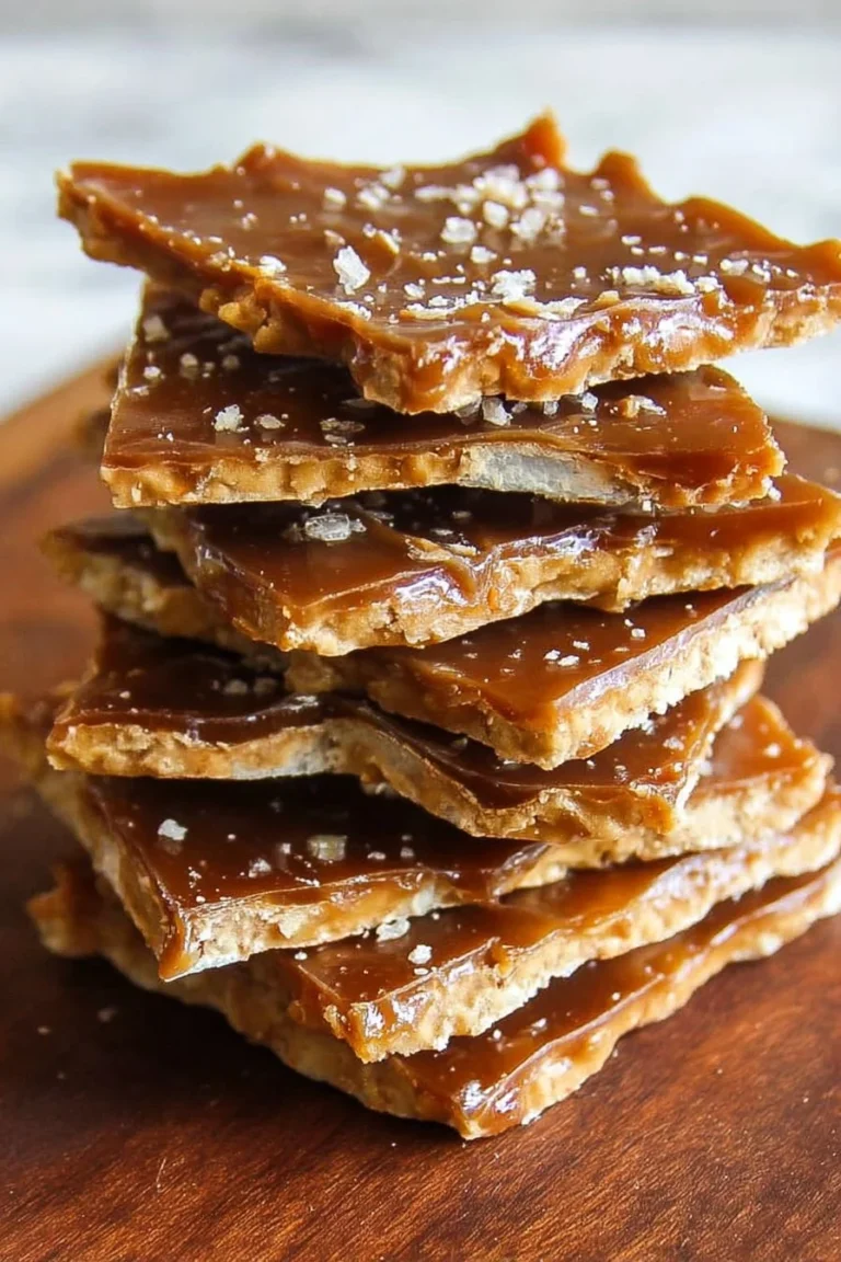 Delicious homemade cracker candy dessert with chocolate and nuts