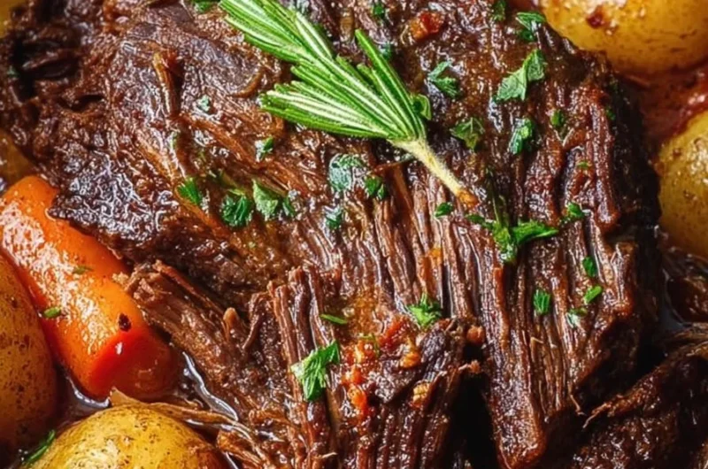 Delicious 5-star pot roast slow cooker dish with tender beef and vegetables