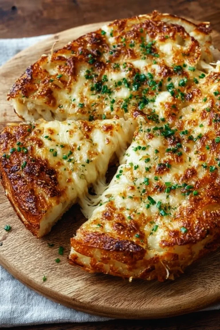 Delicious air fryer cheesy tortilla garlic bread topped with herbs