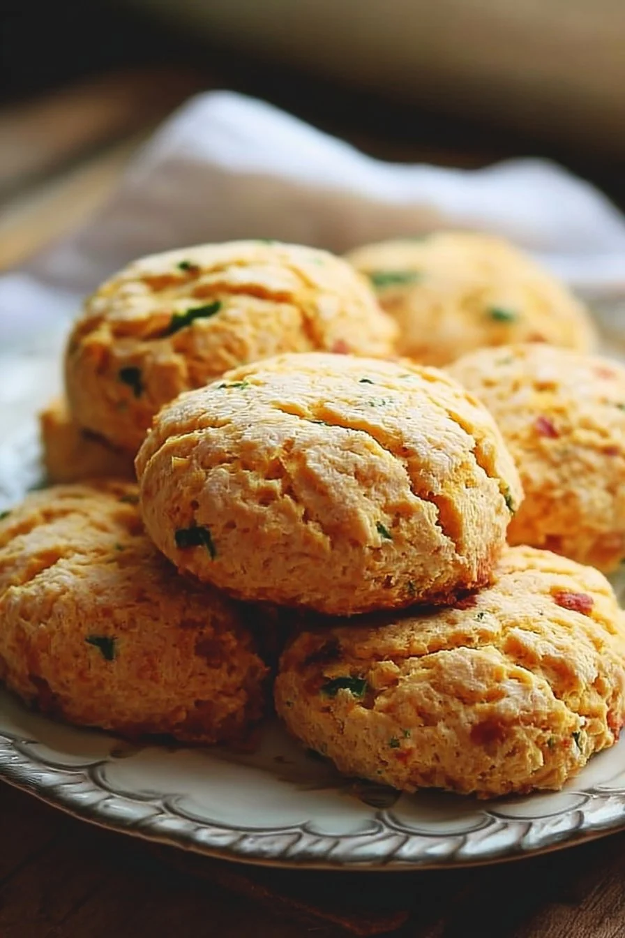 Breakfast protein biscuits loaded with nutrients for a healthy morning start.