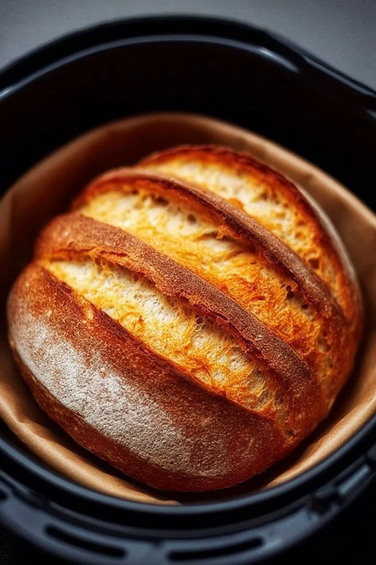Homemade delicious air fryer bread fresh out of the air fryer