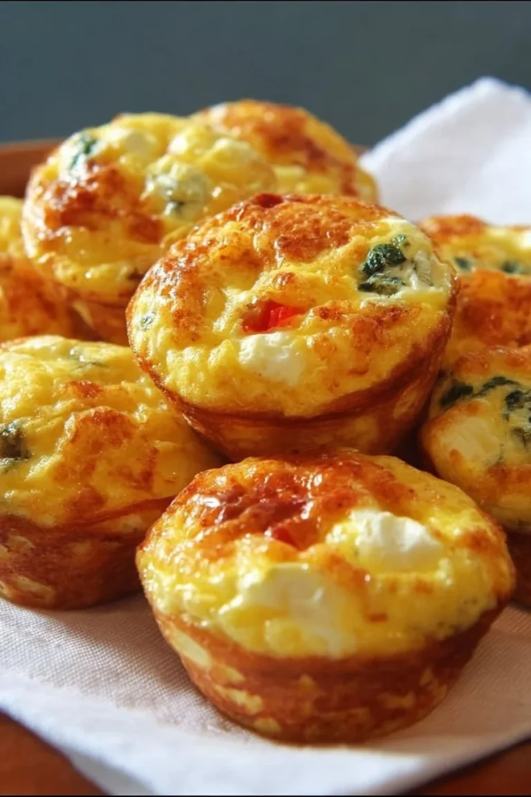 Delicious cottage cheese egg bites served on a plate