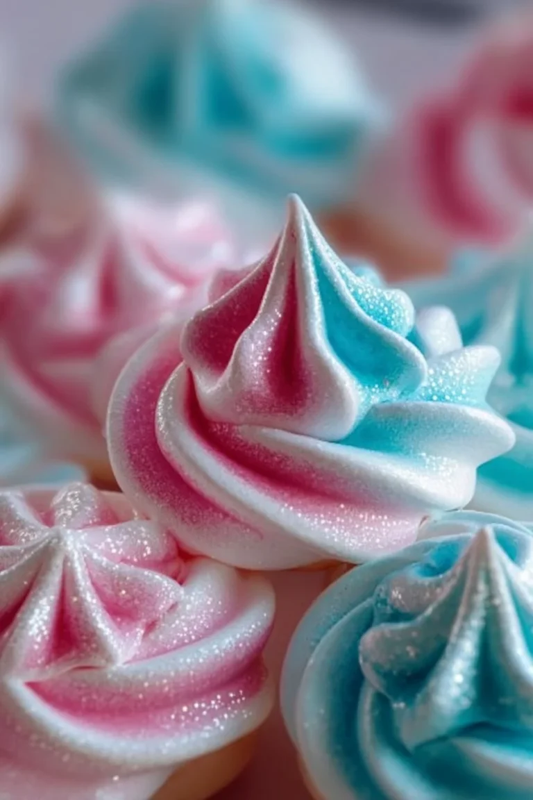 Delightful easy Jello meringue cookies on a plate