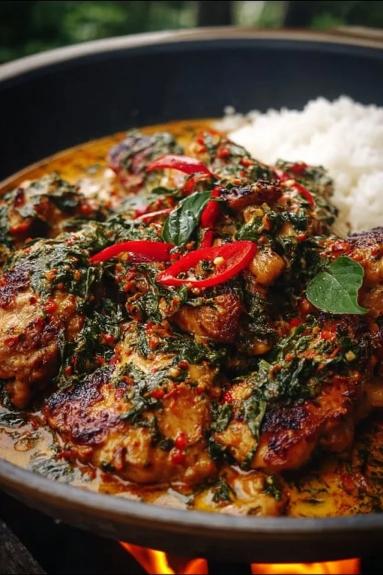 Flavorful Coconut Basil Chicken grilling at a backyard BBQ