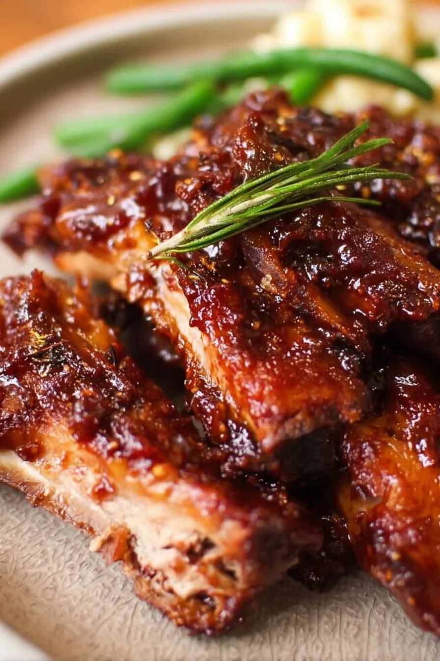 Delicious Korean Country Ribs marinated and grilled to perfection