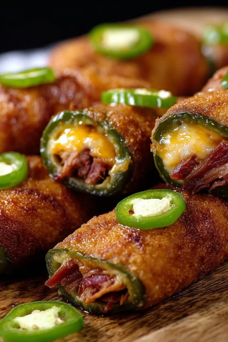 Plate of Texas Twinkies featuring jalapeños stuffed with smoked brisket