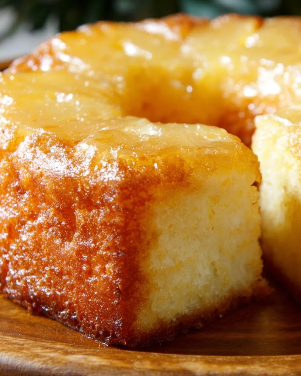 Delicious easy 4 ingredient pineapple cake recipe