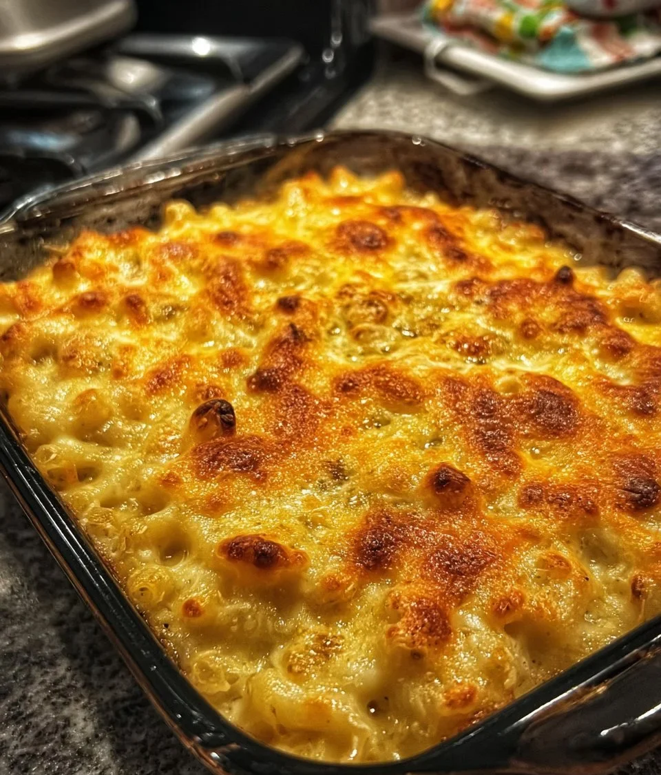 Patti LaBelle's creamy macaroni cheese dish served in a bowl