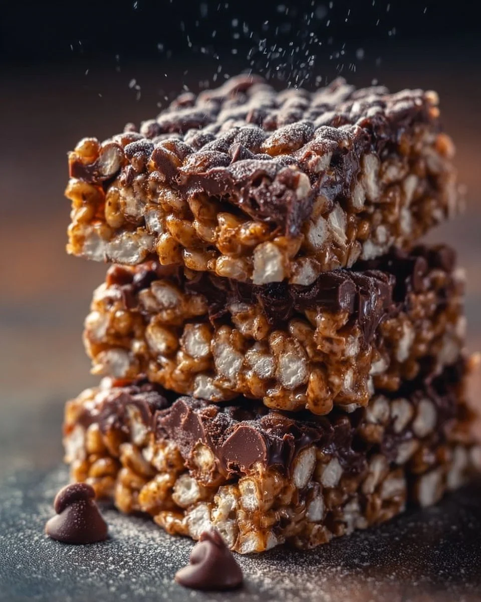 Homemade 3-ingredient crunch bars on a plate surrounded by ingredients.