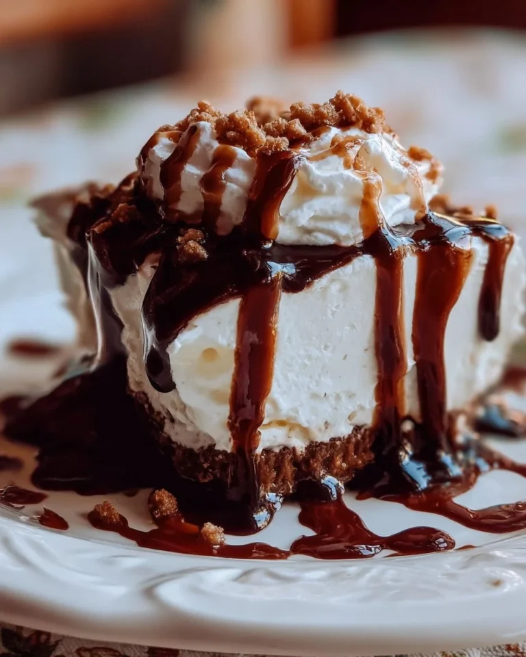 Delicious Chocolate Delight dessert topped with whipped cream and chocolate shavings