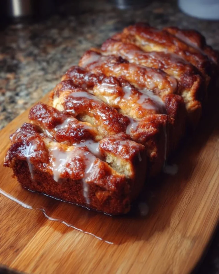 Delicious slice of homemade Country Apple Fritter Bread with apple pieces