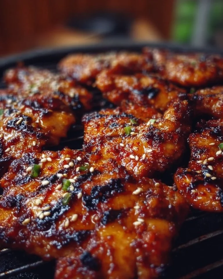 Grilled Korean chicken marinated in traditional spices and herbs.