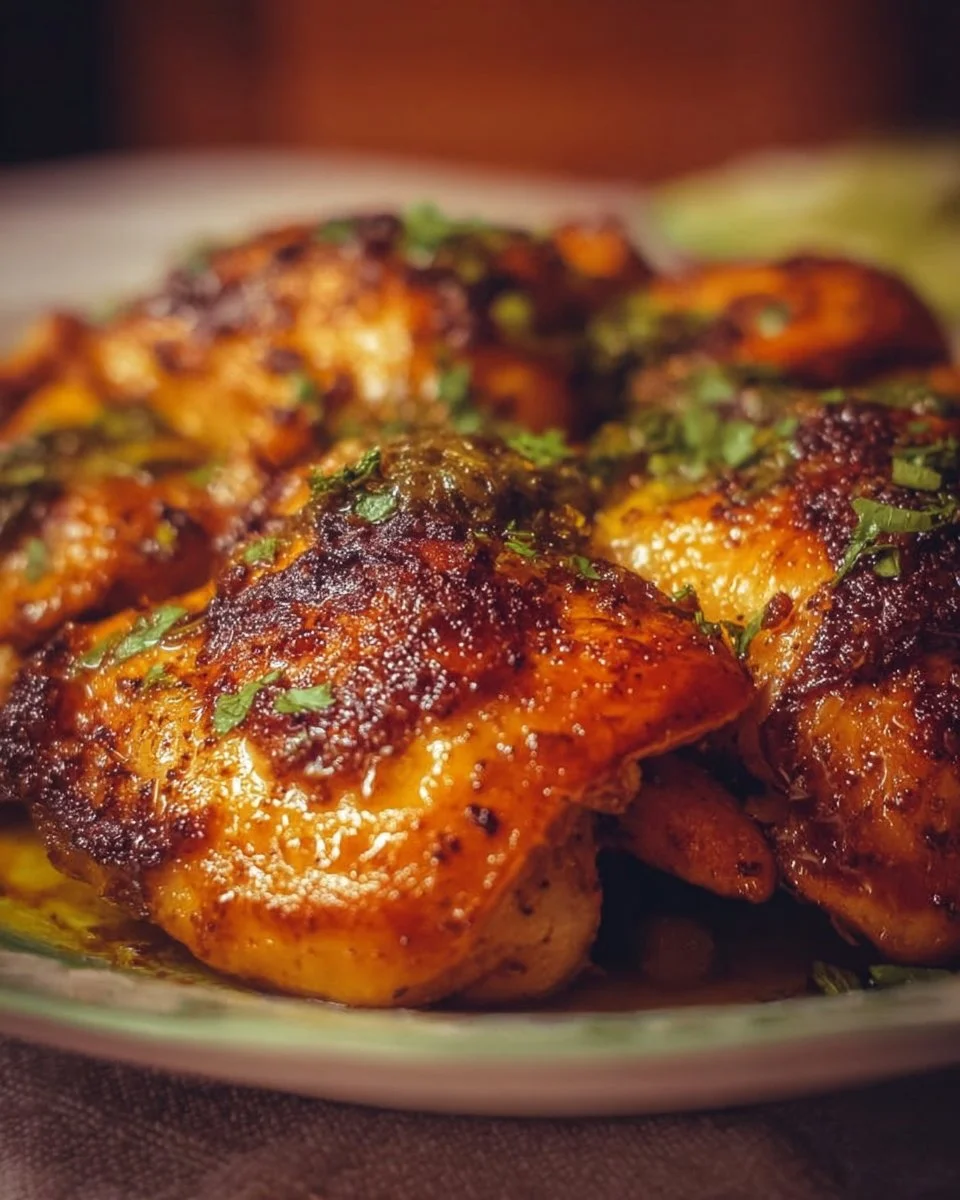 Homemade Crazy Chicken recipe with spices and vibrant ingredients
