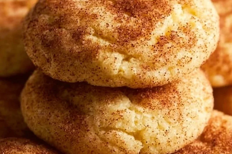 Bowl of easy snickerdoodle cookie dough ready to bake.