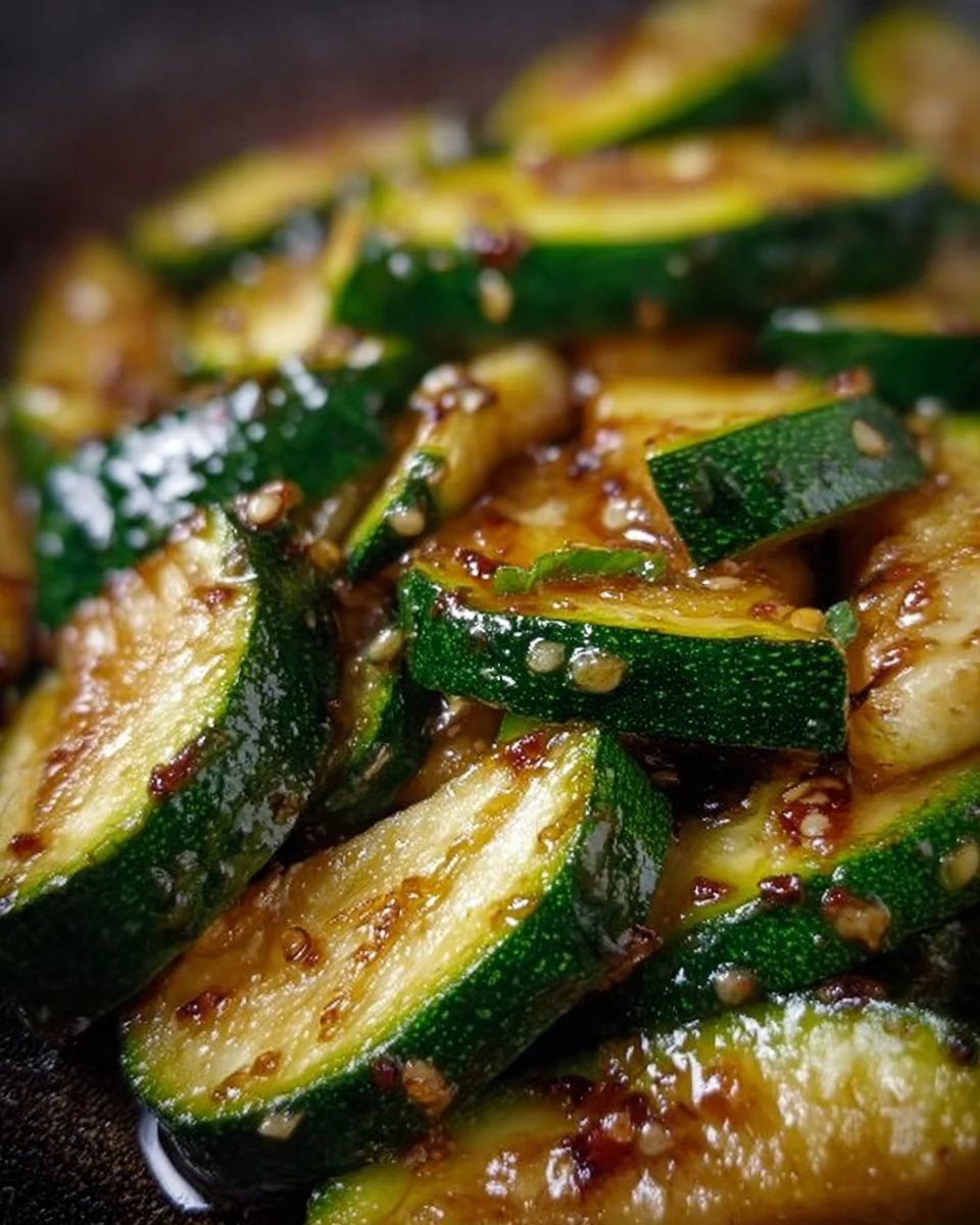 Deliciously grilled zucchini served in a Japanese steakhouse style