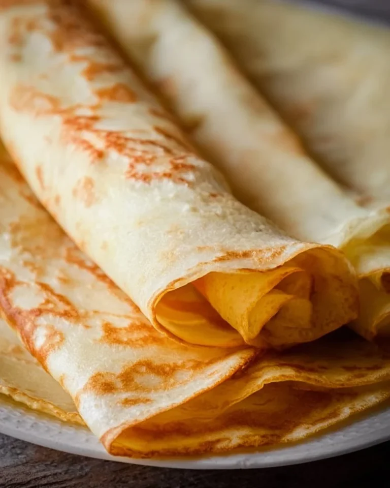 Delicious homemade crepes served with fresh toppings and fillings