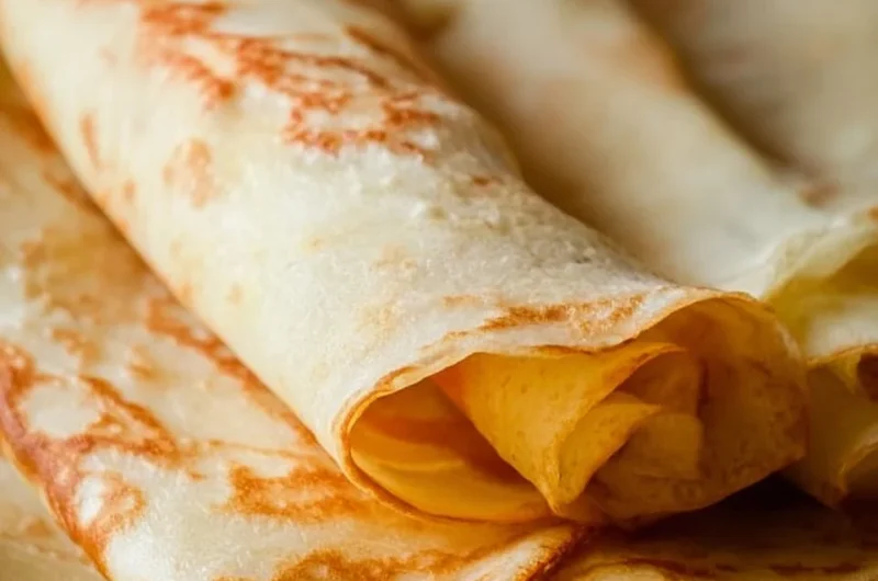 Delicious homemade crepes served with fresh toppings and fillings