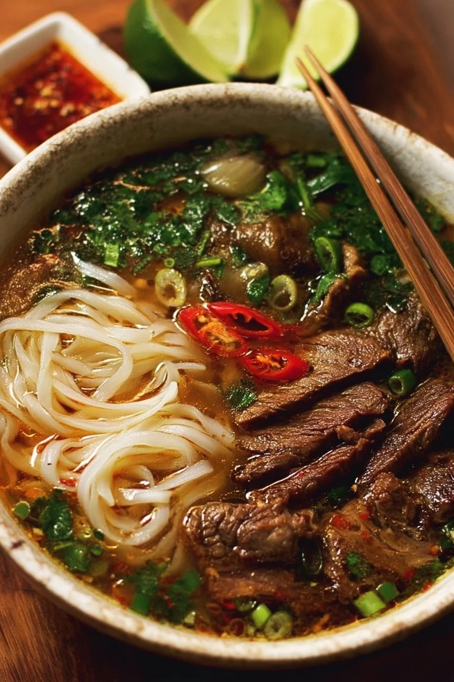 Beef & Lemongrass Noodle Soup Bliss