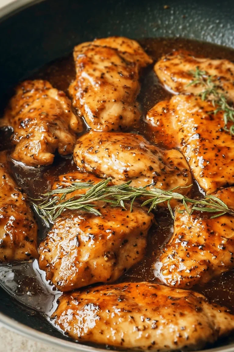 Delicious brown sugar garlic chicken garnished and ready to serve