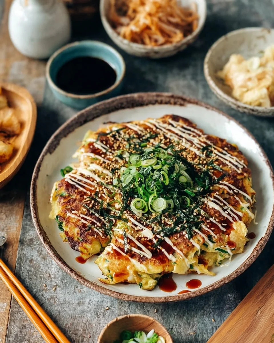Cozy Okonomiyaki Japanese Savory Pancake