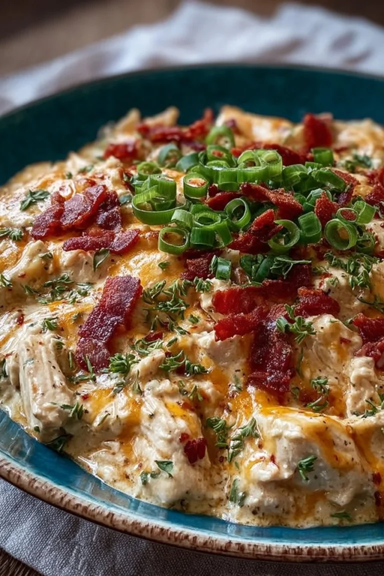 Delicious creamy keto crack chicken served in a bowl