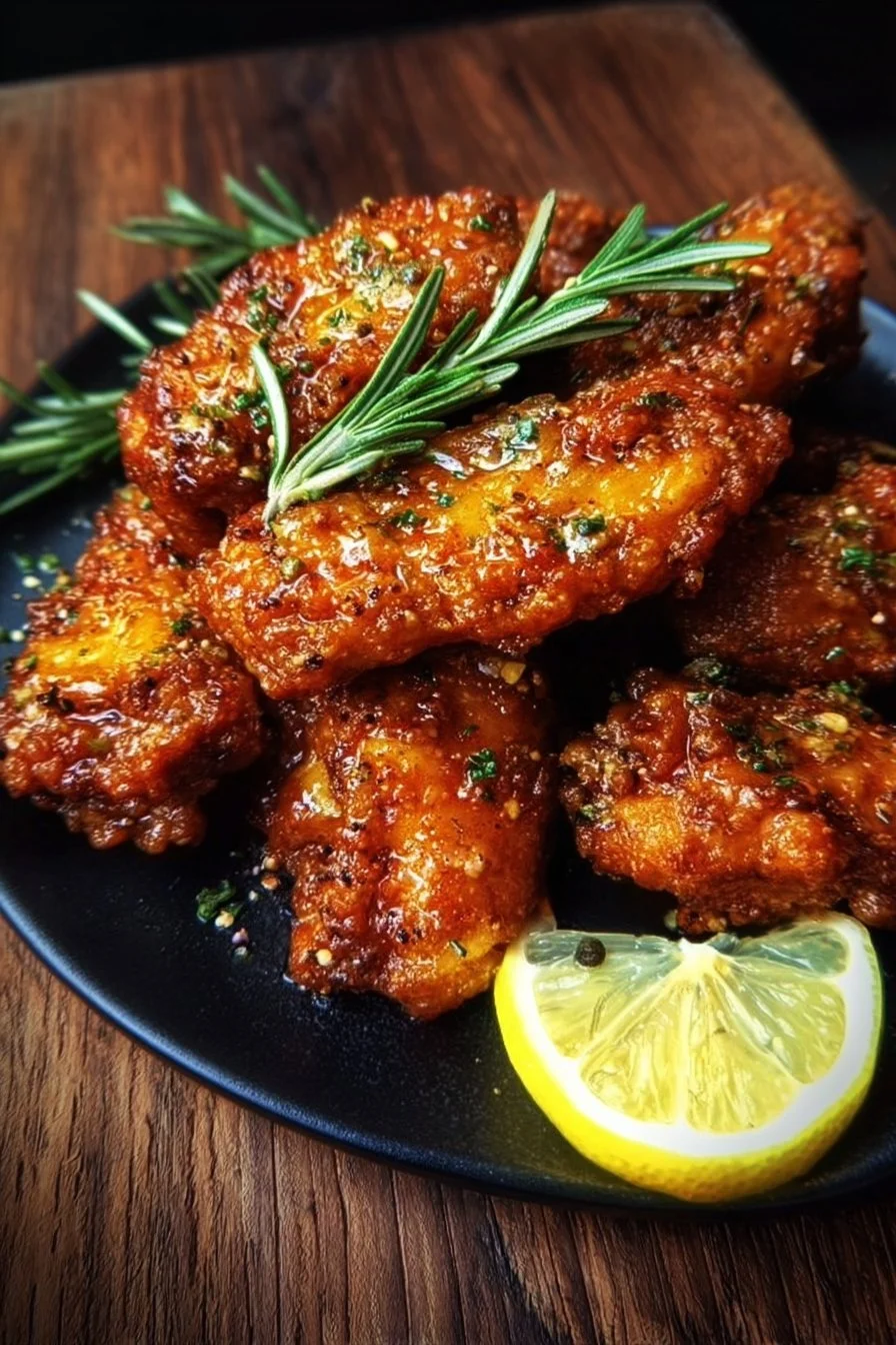 Crispy Lemon Pepper Wet Chicken Wings