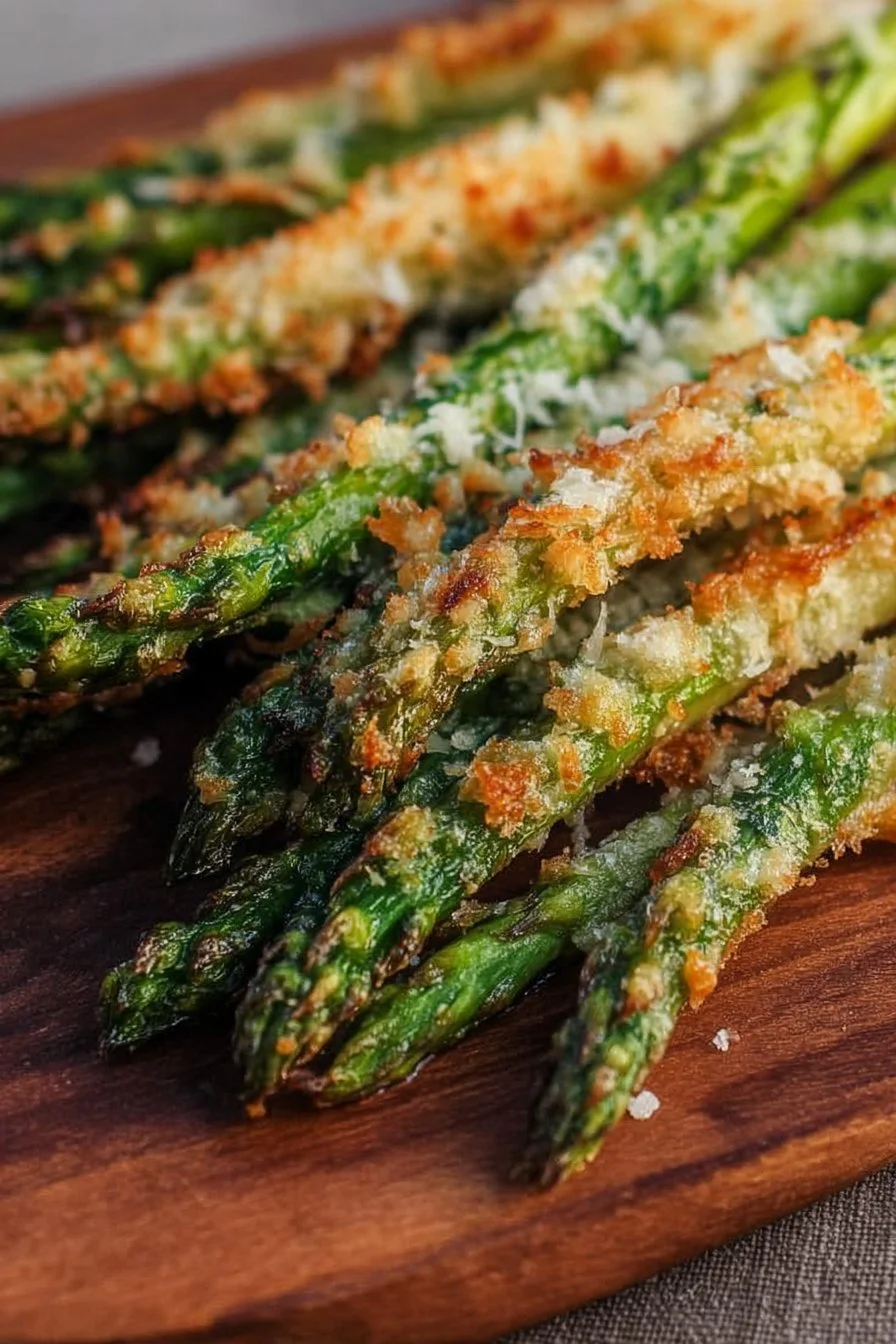 Crispy Parmesan Asparagus Spears
