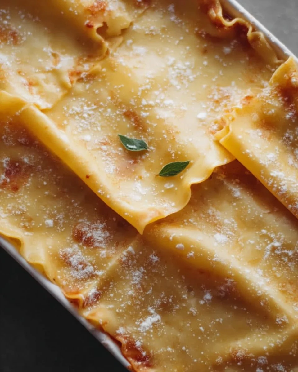 Homemade lasagna noodles made from scratch, ready for layering with sauce and cheese.