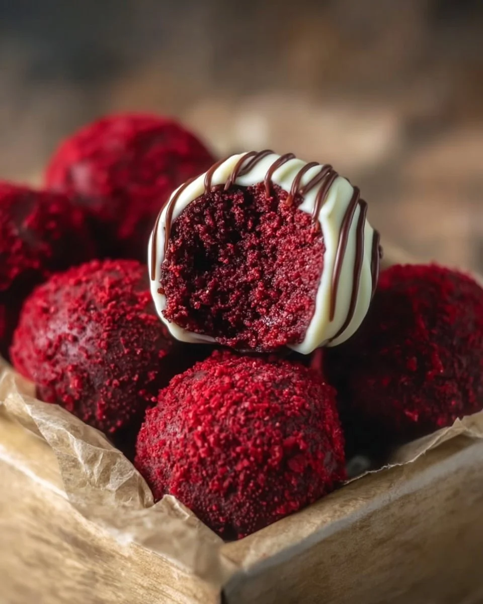 Easy red velvet truffles for gifting, perfect for any celebration or special occasion.